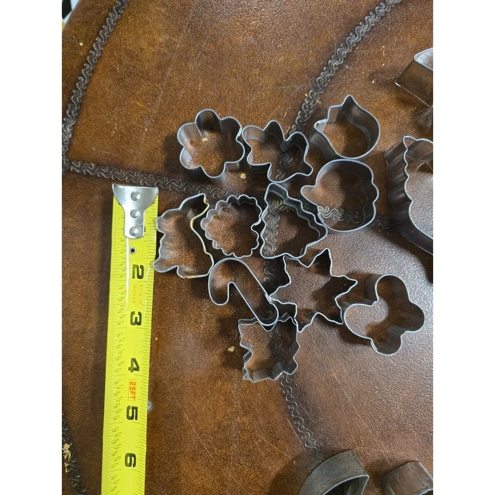 37 Metal Cookie Cutters, Various Sizes Shapes, 11 Mini, 26 Large, Homemade Cooki